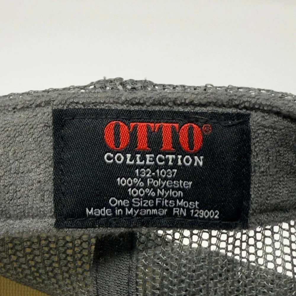 Pipes Cafe Cardiff By The Sea, CA Gray Trucker Hat OTTO Snapback Surf